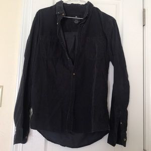 Men’s corduroy button down shirt